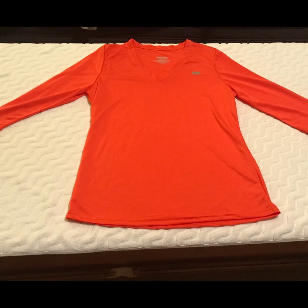 Red orange sports tee